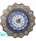 Horloge khatam et en émail 47 cm