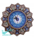 Horloge 37 cm khatam kari avec cadran émaillé en croissant