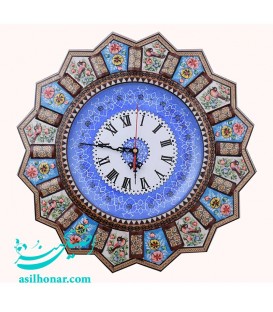 Horloge chic en émail et en khatam