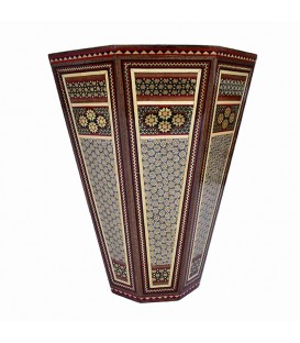 Grande poubelle en khatamkari 