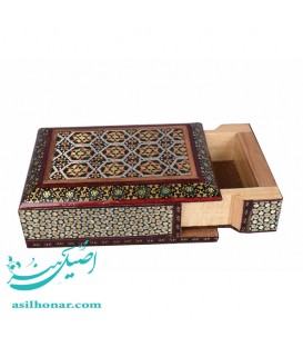 جعبه کارتی 13در 9 در 4 خاتم کاری