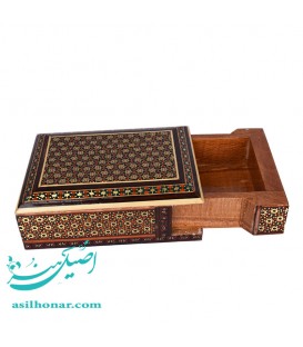 جعبه کارتی 8در 11 خاتم کاری