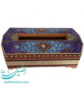 جعبه کلینکس خاتم گاری طرح اسلیمی