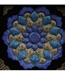 دیوار کوب مینا کاری 25 سانتی با قاب پی وی سی