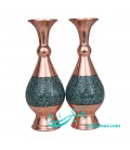 Vase de turquoise 20 cm avec pierre de turquoise originale de Neichabour