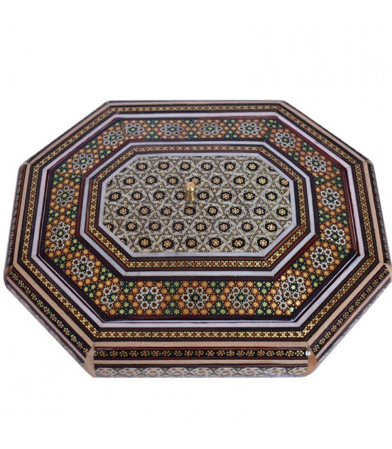 Bonbonnière octogonale khatamkari