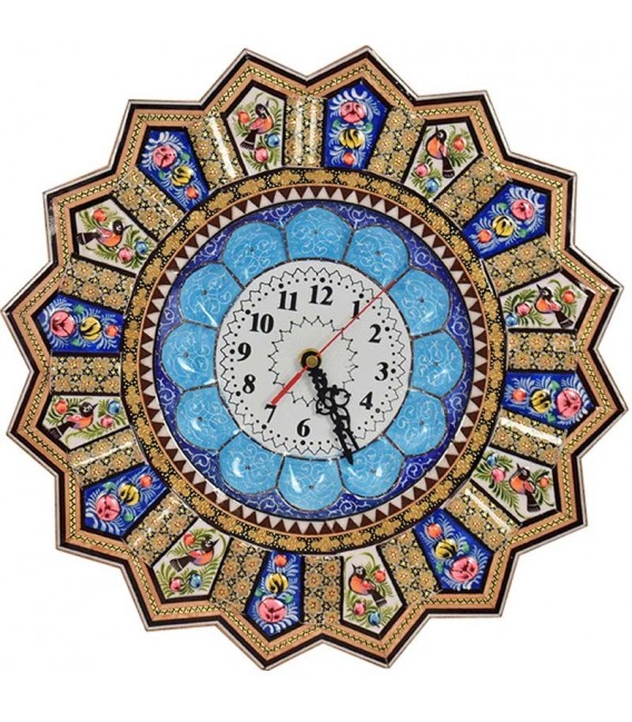Khatamkari clock