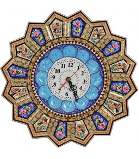 Khatamkari clock