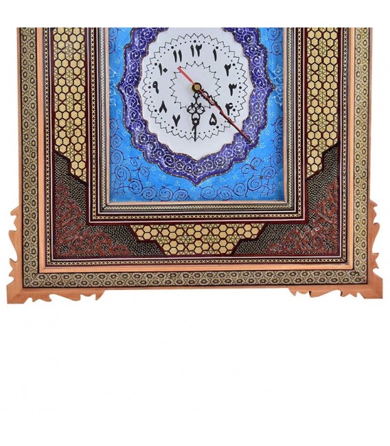 Khatamkari clock excellent