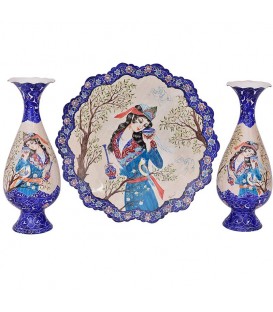 Service de vase et d'assiette