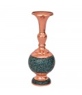 Vase fantaisie incrusté de turquoise 20 cm