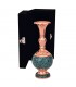 Turquoise inlaying fancy flower vase