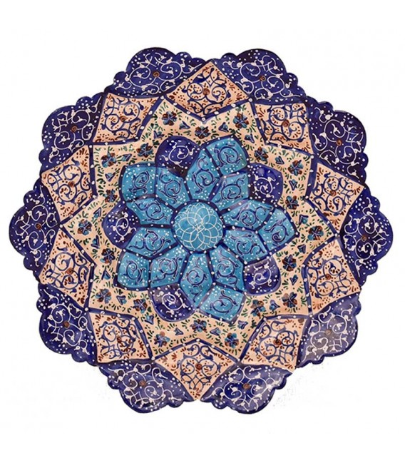 Isfahan minakari plate 