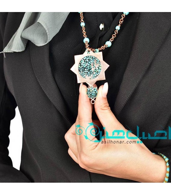 Turquoise inlaying necklaces 