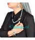 Turquoise inlaying necklace ,bracelet and earrings set