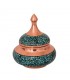 Tiny turquoise inlaying sugar bowl 