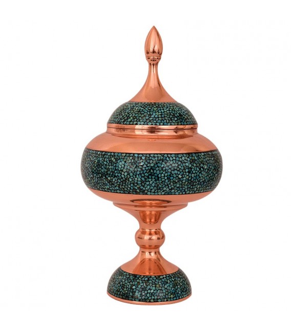 Turquoise inlaying candy bowl 