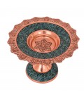 Turquoise inlaying bakery container 20 cm Isfahan