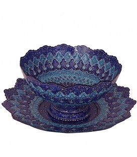 Minakari bowl and plate