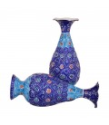 Paire de Vase émaillé 16 cm arabesque khatai