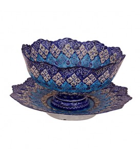 Minakari bowl and plate set 