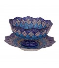 Minakari bowl and plate set 20 cm arabesque khatai