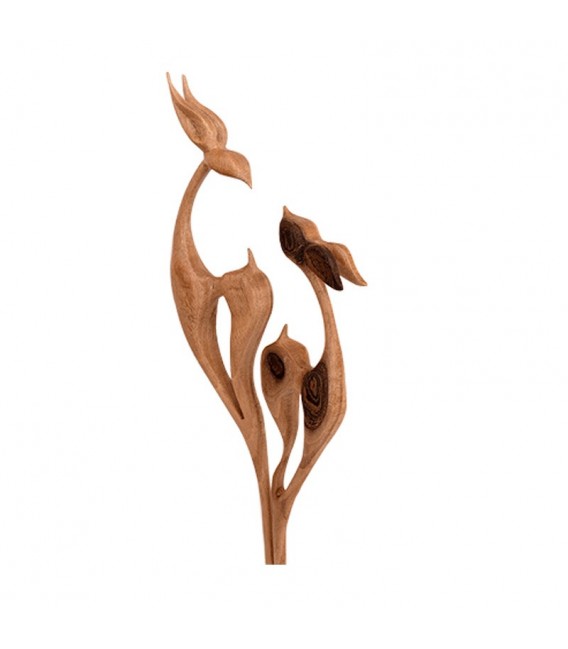 Wooden sculpture gazelle design