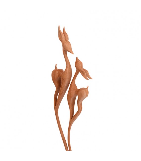 Wooden sculpture gazelle design