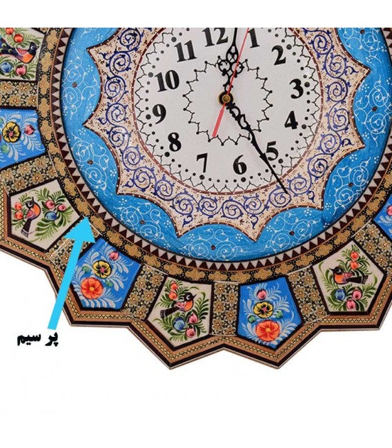 Khatamkari clock 48 cm 