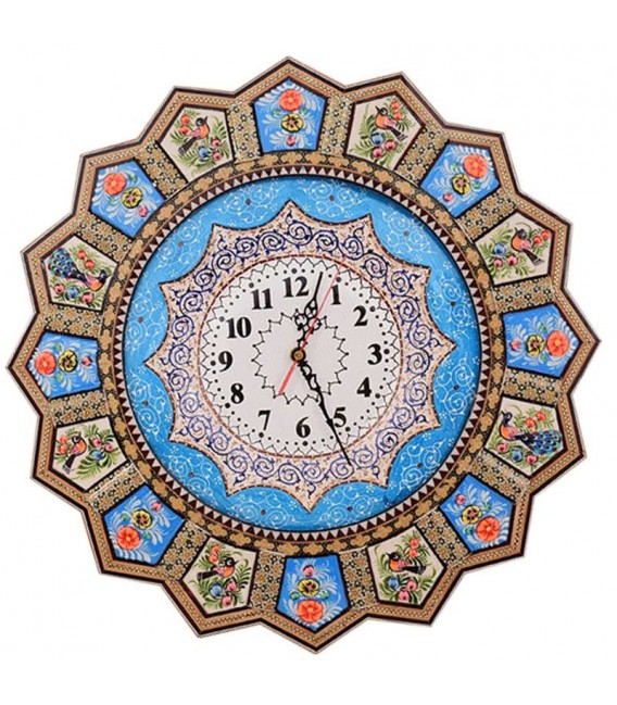 Horloge 48 cm khatamkari 