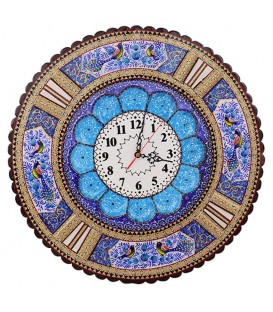Khatamkari clock round 