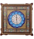 Excellente horloge carrée en khatamkari 53 cm